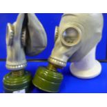 Two Cold War Era Soviet Gas Masks