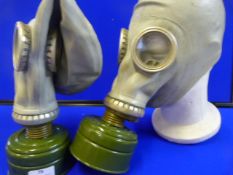 Two Cold War Era Soviet Gas Masks