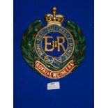 Painted Metal Royal Engineers Plaque 23.5cm high