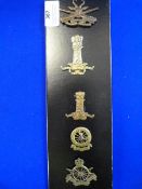 Five Army Cap Badges