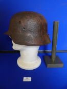 WWII German Helmet in Relic Condition