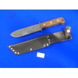 British Wooden Handled Combat Knife (WD Arrow dated 1993 on Handle)