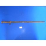 WWI German Sawback Bayonet in Relic Condition