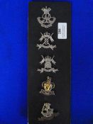 Five Assorted British Cap Badges