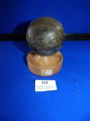 Small Napoleonic Cannonball ~7cm diameter