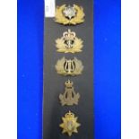 Five Assorted Cap Badges