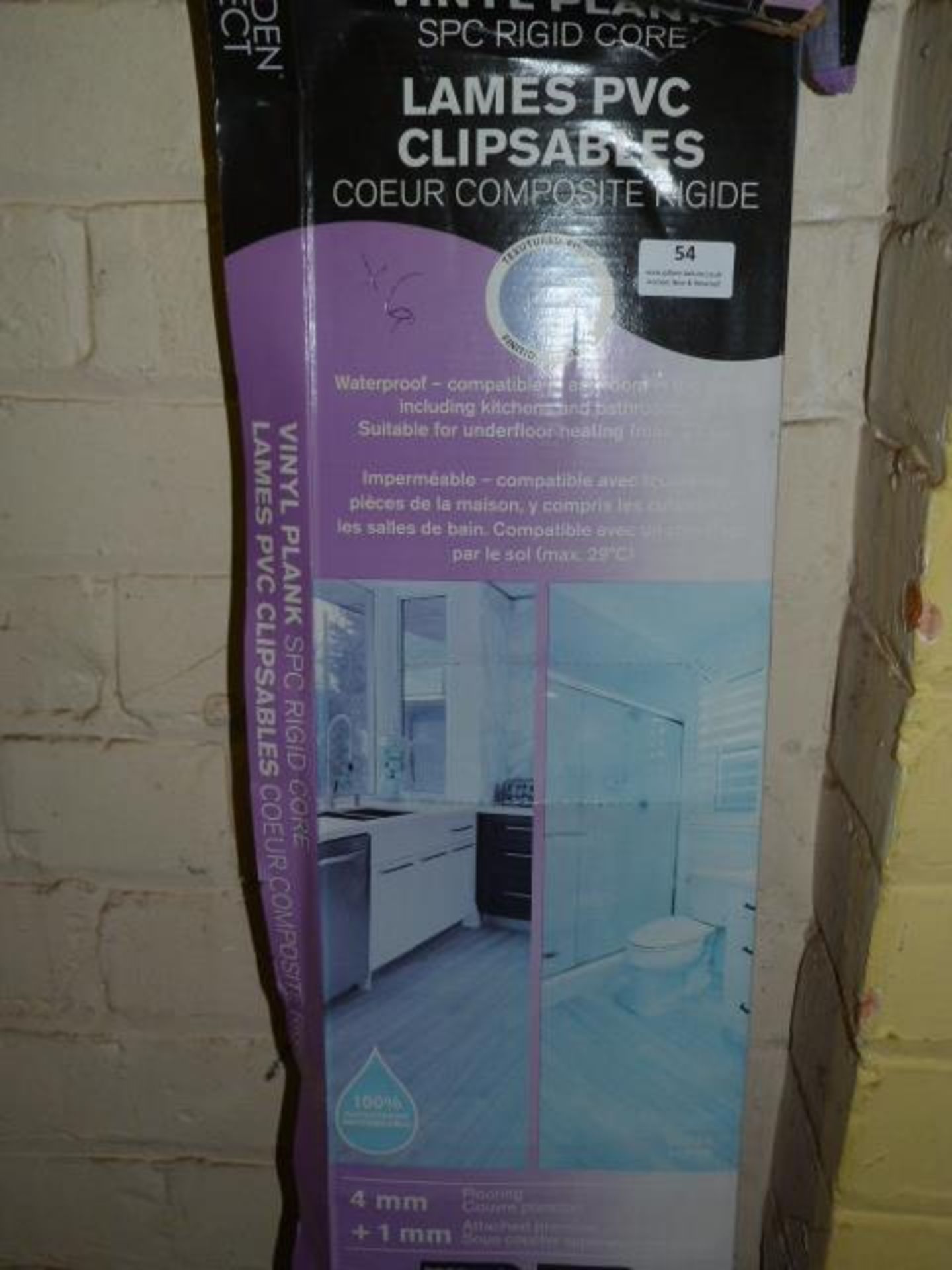 *Lames PVC Laminate Floor 6pk