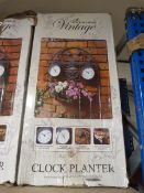 *Four Seasons Vintage Clock Planter