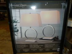 *Marble Halo Lamps 2pk