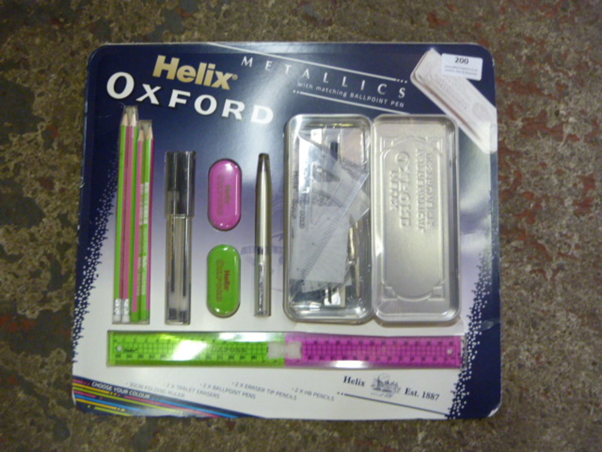 *Oxford Helix Metallic Drawing Set with Matching B