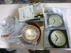*Mixed Lot Including Frying Pans, Thermometer Cloc