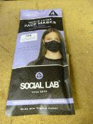 *Social Lab Women's Triple Layer Face Mask 4pk