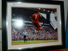 *Suarez Signed Liverpool Framed Photo