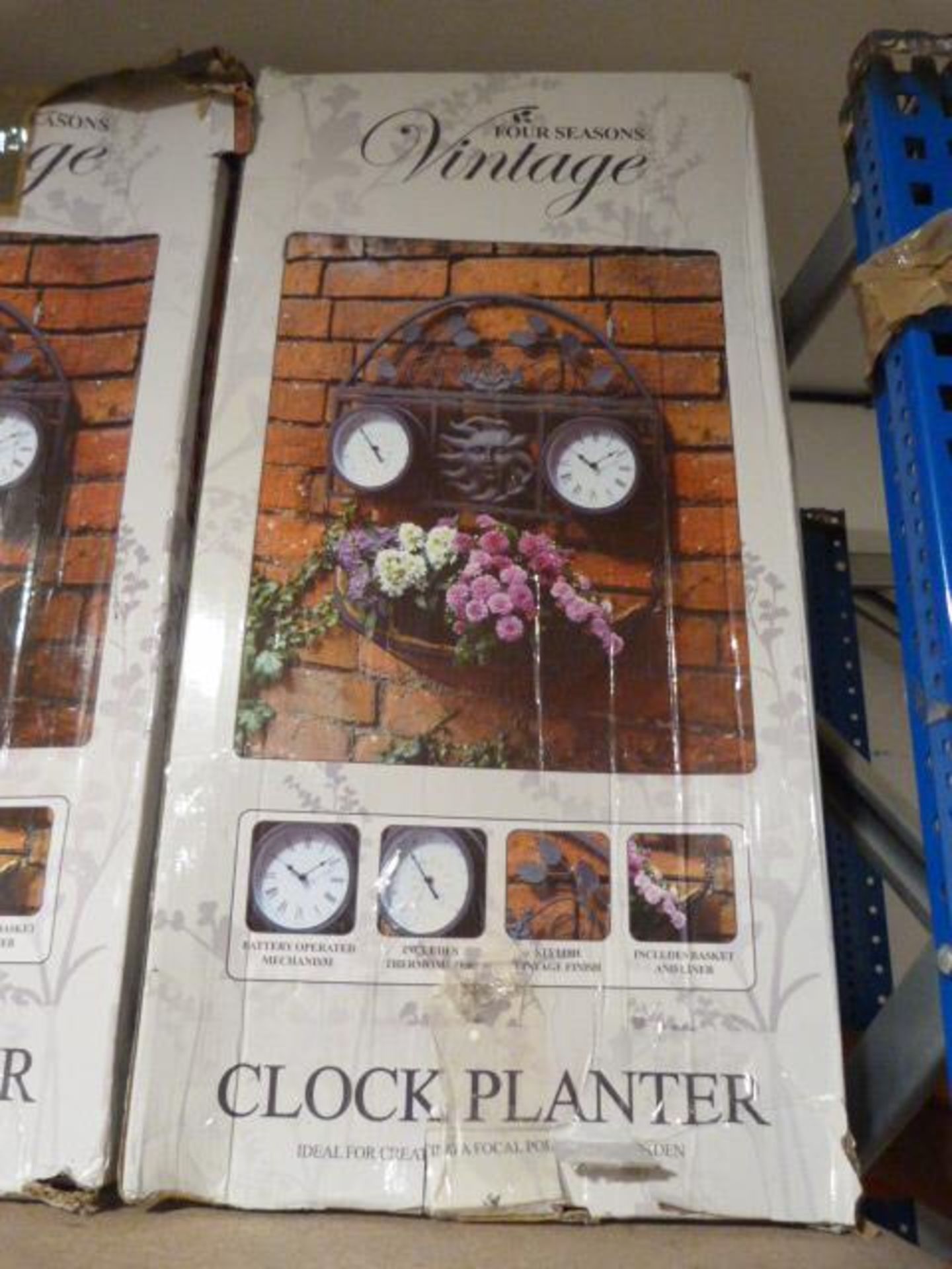 *Four Seasons Vintage Clock Planter