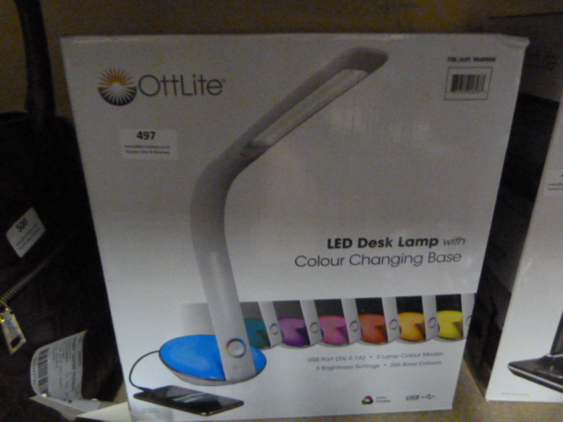 *Ottlite LED Desk Lamp with Colour Changing Bays