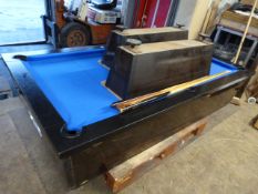 Pool Table (Internal Size:~37" x 73") with Cues and Balls