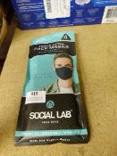 *Social Lab Men's Triple Layer Face Mask 4pk