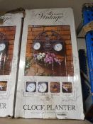 *Four Seasons Vintage Clock Planter