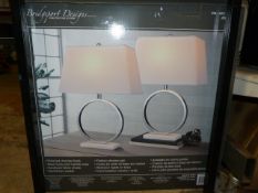 *Marble Halo Lamps 2pk