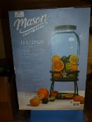 *Mason Craft & More 11L Glass Drinks Dispenser wit