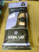 *Social Lab Women's Triple Layer Face Mask 4pk