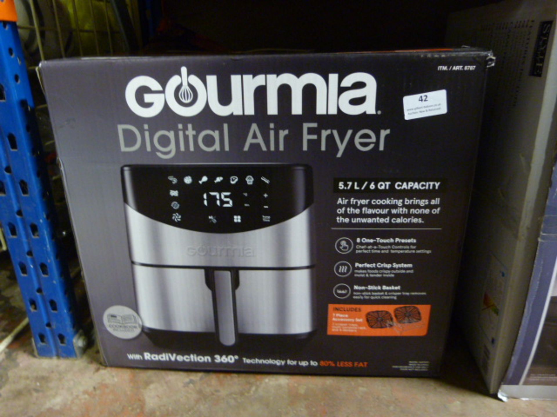 *Gourmia Digital Air Fryer 5.7L/6 quart Capacity
