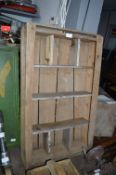 Wooden Crate Wall Shelf Unit