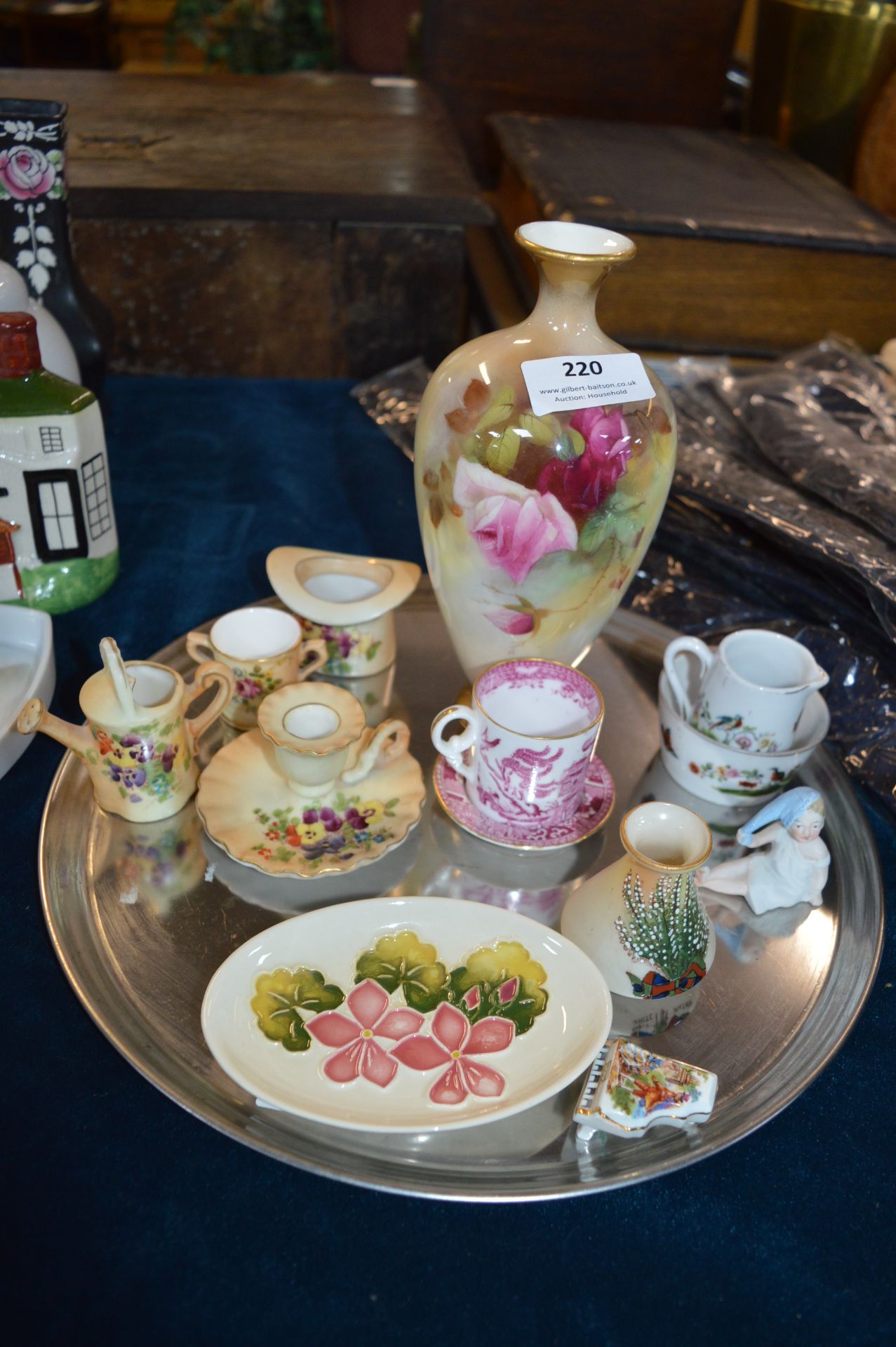 Porcelain Items Including Royal Worcester Vase, Sm