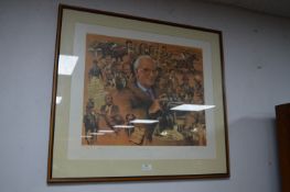 Signed Framed Print - Peter O'Sullivan and Friend