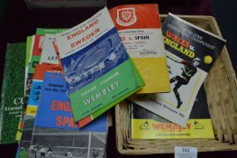 1950's & 60's Wembley International Programmes etc