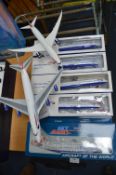 Four Boxed British Airways Boeing 747 Models plus