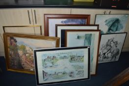 Nine Assorted Framed Pictures and Prints