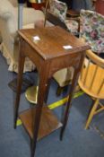 Edwardian Oak Plant Stand