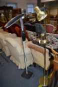 Adjustable Reading Lamp plus Brass Effect Table La