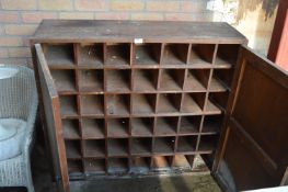Pine Pigeon Hole Cabinet