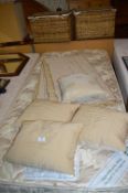 Pale Gold Bed Cover and Cushions