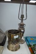 Plated Table Lamp Base etc.