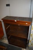 Mahogany Open Fronted Bookcase