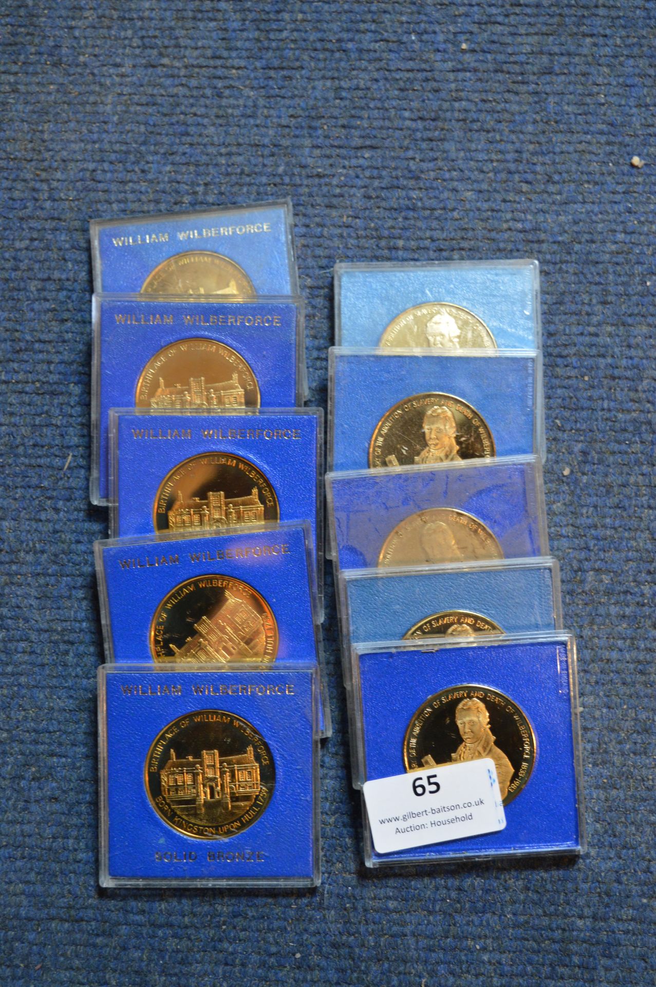 Ten William Wilberforce Commemorative Medallions