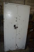 Steel Security Cabinet (open but no key)
