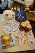 Moroccan Tagine plus Decorative Plates, Serving Di