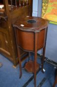 Edwardian Inlaid Mahogany Stand