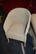 Lloyd Loom Style Painted Bedroom Chair