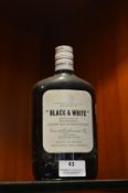 Vintage Half Bottle of Buchanan's Black & White Wh