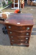 Four Drawer Serpentine Front Chest