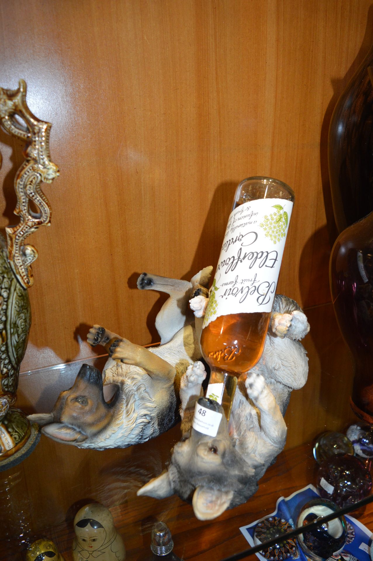 Pair of Alsatian Wine Bottle Holders