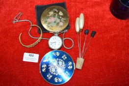 Compacts, Hat Pins, etc.
