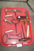 Collection of Vintage Corkscrews and Pen Knives