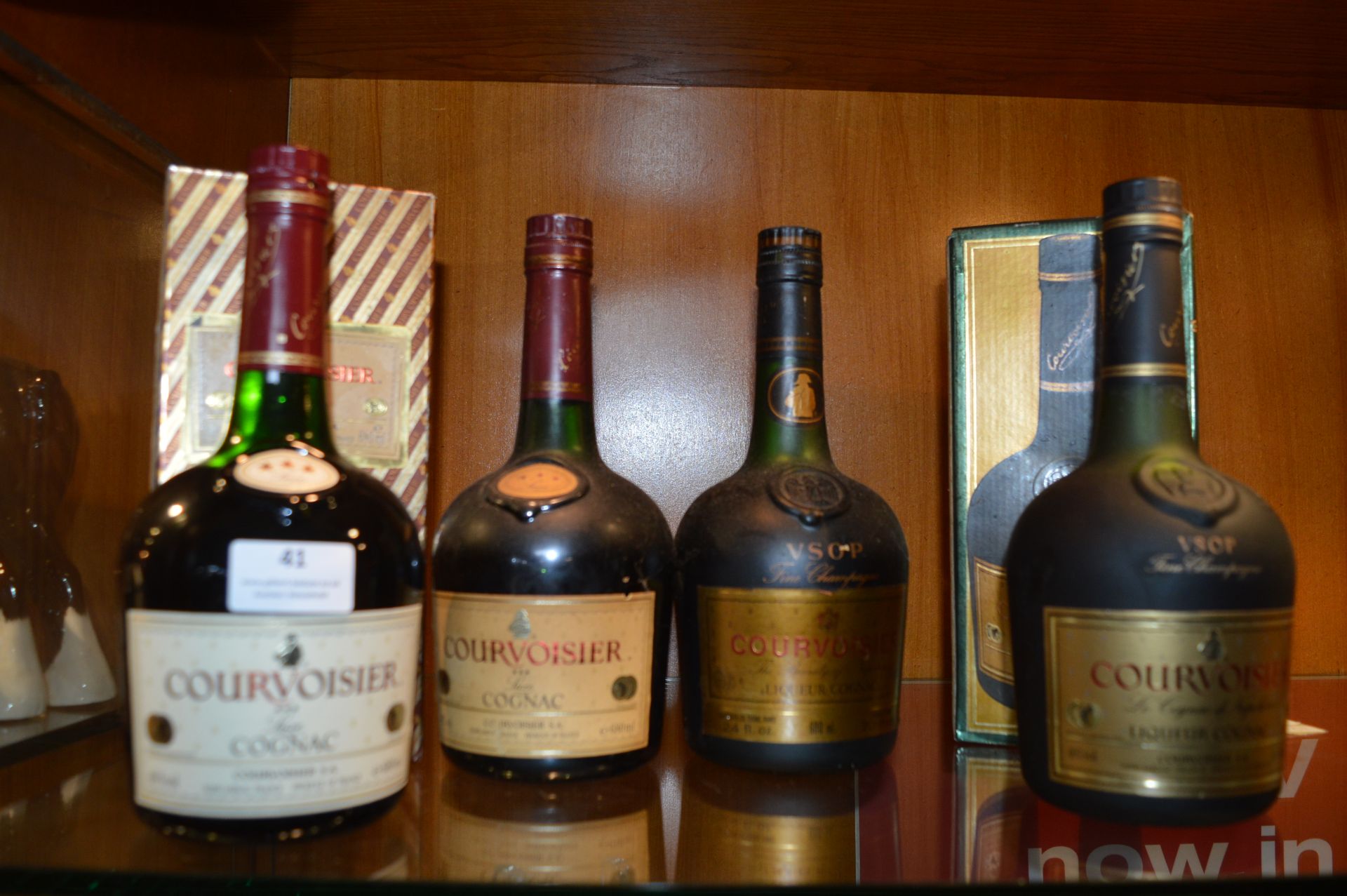 Four Bottles of Vintage Courvoisier Cognac