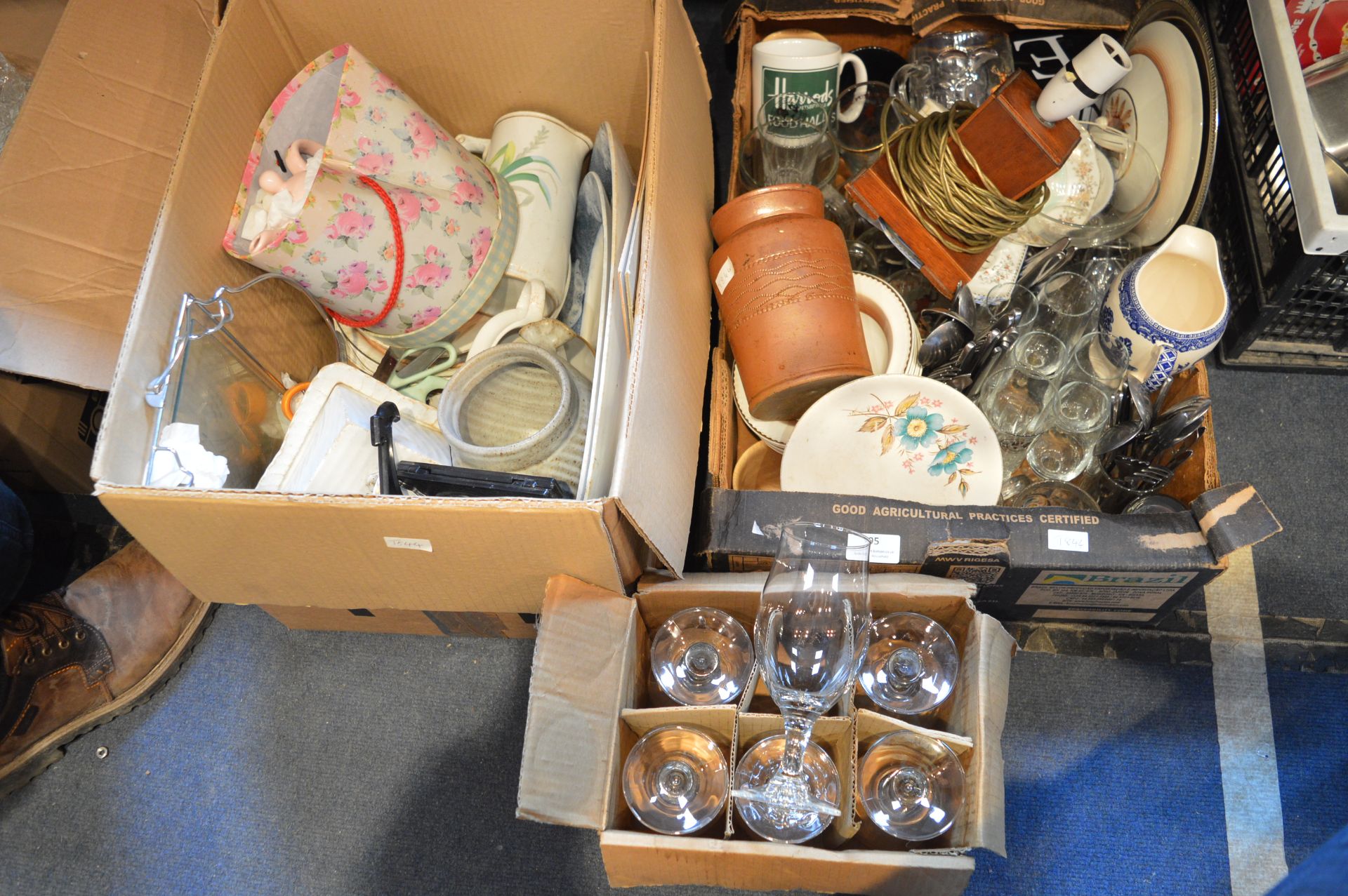 Two Boxes of Household Goods, Kitchenware, Storage